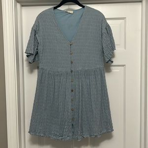 Dusty blue dress